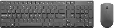 Клавиатура + мышь Lenovo Combo Professional клав:черный мышь:черный USB беспроводная slim