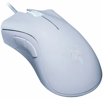 Мышь Razer DeathAdder Essential белый оптическая (6400dpi) USB для ноутбука (5but)