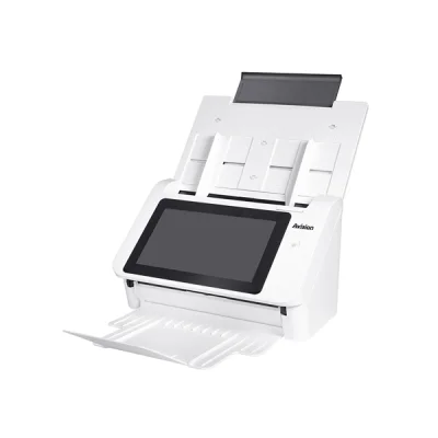 Сканер Avision AN335W, протяжный А4, сетевой, экран 8" Touch, 40 стр/мин, ДАПД 50 листов, USB3.2, USB-Host, Ethernet, Wi-Fi (000-0974C-0KG)
