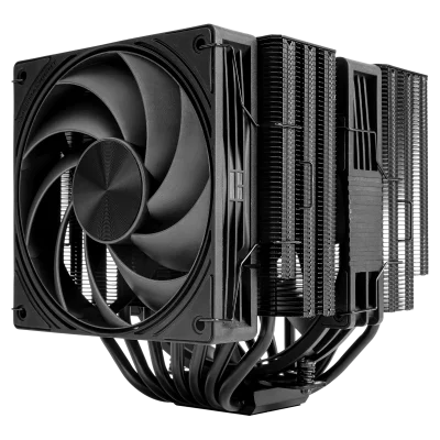 Кулер для процессора/ CPU Cooler Thermalright Frost Tower 140 (4-pin PWM, 158mm, Al/Cu, 7x6mm, 1x120mm+1x140mm, 85.35/120CFM, 33.3/36.25dBA, 2400/1850RPM, S: 1851/1700/1200/115X/2011/2066, AM5/AM4, black)