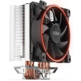 PCCooler GI-X4R Кулер GI-X4 S775/115X/AM2/AM3/AM4 (24 шт/кор, TDP 145W, вент-р 120мм с PWM, Red LED FAN, 4 тепловые трубки 6мм, красная LED подсветка, 1000-1800RPM, 26.5dBa)