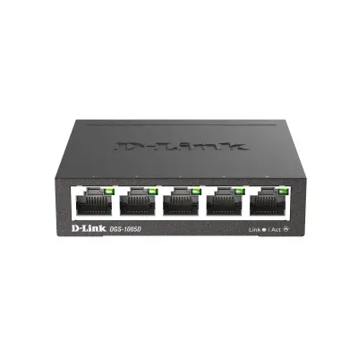 D-Link DGS-1005D/R1A Неуправляемый коммутатор с 5 портами 10/100/1000Base-T