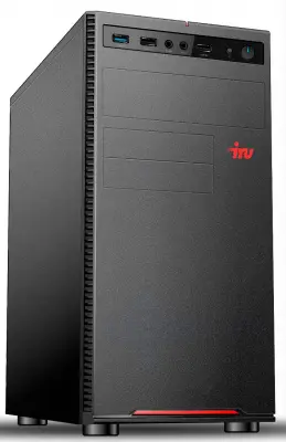 ПК IRU Home 320A3SE MT Ryzen 3 3200GE (3.5) 8Gb SSD240Gb Vega 8 Windows 10 Professional 64 GbitEth 400W черный