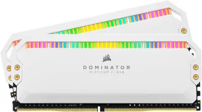 Память DDR4 2x16Gb 3200MHz Corsair CMT32GX4M2C3200C16W DOMINATOR PLATINUM RGB RTL PC4-25600 CL16 DIMM 288-pin 1.35В