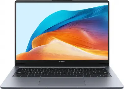 Ноутбук Huawei MateBook D 14 MDF-X Core i3 1215U 8Gb SSD256Gb Intel Iris Xe graphics 14" IPS FHD (1920x1080) noOS grey space WiFi BT Cam (53013UFC)