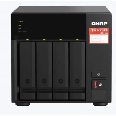 Сетевое хранилище NAS Qnap TS-473A-8G 4-bay настольный Ryzen V1500B