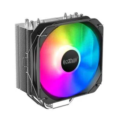 PCCooler GI-Paladin 400 ARGB Кулер S115X/1200/AM4 (TDP 200W, 130mm PWM ARGB FAN, 4 тепловые трубки 6мм, 800-1600RPM, 18-28,6dBa)