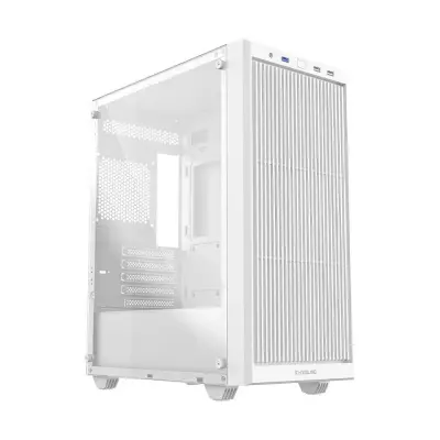 Корпус Case ID-Cooling WARE 300 White mATX/ win TG/ no fan/ Type C/ CPU 160mm/ GPU 320mm/ no PSU