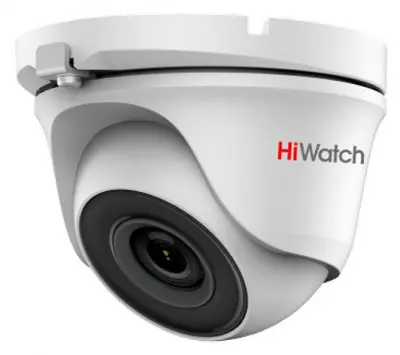 Камера видеонаблюдения аналоговая HiWatch DS-T123 6-6мм HD-TVI цветная корп.:белый (DS-T123 (6 MM))