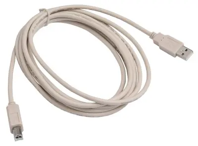 Кабель Buro USB A(m) USB B(m) 3м (USB2.0-AM/BM-3) серый