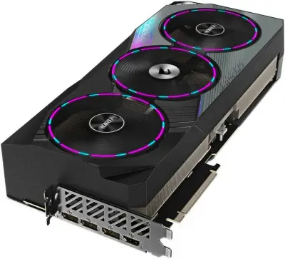 Видеокарта Gigabyte PCI-E 4.0 GV-N4090AORUS M-24GD NVIDIA GeForce RTX 4090 24576Mb 384 GDDR6X 2550/21000 HDMIx1 DPx3 HDCP Ret