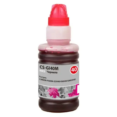 Чернила Cactus CS-GI40M пурпурный 70мл для Canon Pixma G5040/G6040/GM2040