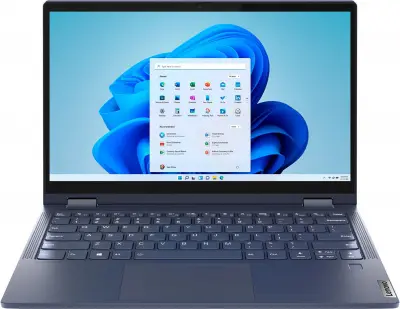Ноутбук Lenovo Yoga 6 13ALC6 Ryzen 5 5500U 8Gb SSD256Gb AMD Radeon 13.3" IPS Touch FHD (1920x1080) Windows 11 Home blue WiFi BT Cam (82ND00ETRK)