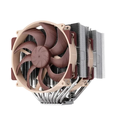 Кулер для процессора/ CPU Cooler Noctua NH-D15 (183W, 4-pin PWM, 165mm, Al/Cu, 6x6mm, 2x140mm, 82.43CFM, 24.6dBA, 1500RPM, S: 1851/1700/1200/115X, AM5/AM4, Beige/Brown)