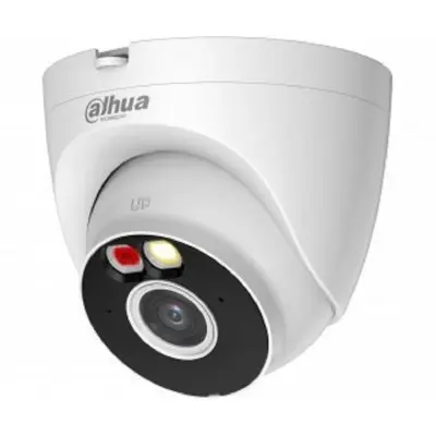 DAHUA DH-IPC-T2AP-PV-0280B Уличная купольная IP-видеокамера Smart Dual Light 2Мп, 1/3” CMOS, объектив 2.8мм, видеоаналитика, ИК 30м, LED 30м, микрофон, динамик, Wi-Fi 2.4ГГц, IP67, металл/пластик