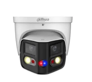 DAHUA DH-IPC-PDW3849P-A180-E2-AS-PV-0280B Уличная купольная IP-видеокамера DUO с ИИ и активным сдерживанием 2x 4Мп, 1/2.7” CMOS, моторизованный объектив 2.8мм, видеоаналитика, ИК 25м, LED 20м
