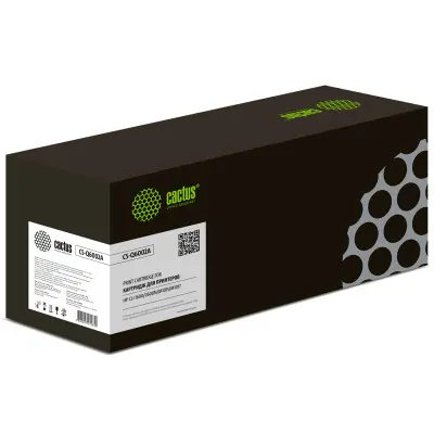 -/ Картридж лазерный Cactus CS-Q6002A Q6002A желтый (2000стр.) для HP CLJ 1600/2600N/M1015/M1017