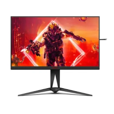LCD AOC 27" AG275QXN черный/красный {VA 2560x1440 165Hz 1ms 16:9 матовая 400cd 178/178 HDMI DisplayPort HAS Pivot USB}