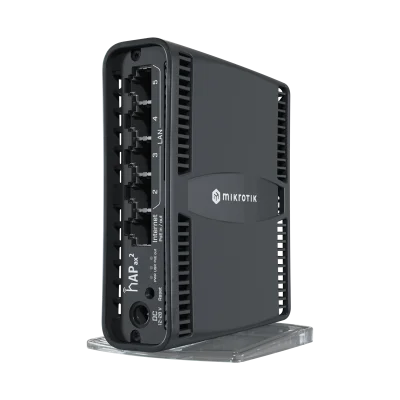 Маршрутизатор/ hAP ax2 Wireless router Gigabit Ethernet Dual-band (2.4 GHz / 5 GHz) Black