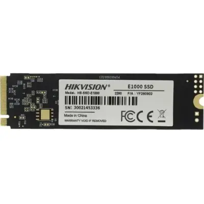 SSD M.2 HIKVision 128GB E1000 Series  (PCI-E 3.0 x4, up to 990/650MBs, 3D TLC, NVMe, 22x80mm)