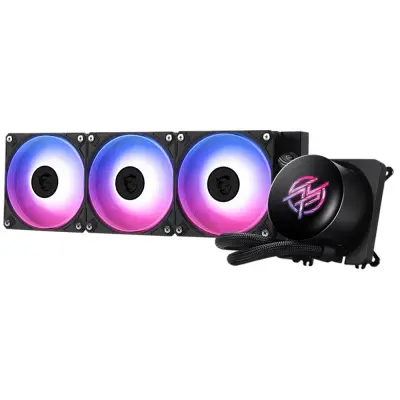 Система водяного охлаждения MSI Mpg Coreliquid P13 360 ARGB Soc-AM5/AM4/1700/1851 черный 3-pin Al LCD Ret (306-7ZWGA11-L80)