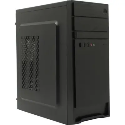 Exegate EX287509RUS Корпус Miditower ExeGate AX-252-400W-12 (ATX, БП XP400 с вент. 12см, 2*USB, аудио, черный)