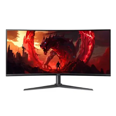 LCD Acer 34" XZ342CUV3bmiiphx Nitro {VA Curved 3440x1440 180Hz 1ms 400cd 21:9 2xHDMI2.0 DisplayPort1.4 2x2W} [UM.CX2EE.305/UM.CX2CD.302]