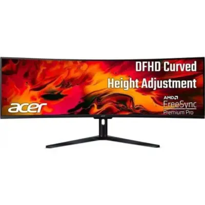 LCD Acer 49" EI491CRSbmiipphx {VA Curved 3840x1080 144Hz 4ms 400cd 2xHDMI2.0 2xDisplayPort1.2 2x3W FreeSync(Premium Pro)} [UM.SE1CD.S01]