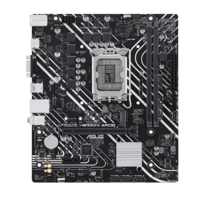 ASUS PRIME H610M-K ARGB (Socket 1700, mATX, 2xDDR5(96GB), VGA/HDMI 2.1, 1xPCIe 4.0x16/1xPCIe 3.0, 1xLAN, 4xSATA 6Gb/s, 1xM.2, 2xUSB 3.2, 4xUSB 2.0, 1xPS/2)