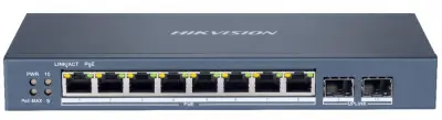 Коммутатор Hikvision DS-3E1510P-EI 8G 2SFP 8PoE+ 110W управляемый