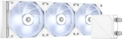 Система водяного охлаждения ID-Cooling Dashflow 360 Basic Soc-AM5/AM4/1151/1200/2066/1700 белый 4-pin 15.2-35.2dB Al+Cu 350W Ret (DASHFLOW 360 BASIC WHITE)