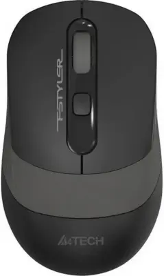 Мышь A4Tech Fstyler FM10S черный/серый оптическая (1600dpi) silent USB (3but)