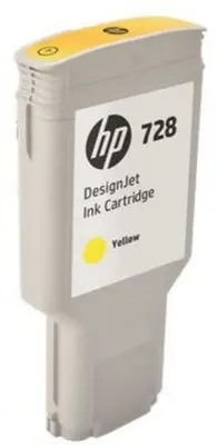 Картридж струйный HP 728 F9K15A желтый (300мл) для HP DJ T730/T830
