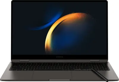 Ноутбук Samsung Galaxy book 3 360 NP750 Core i7 1360P 16Gb SSD1Tb Intel Iris Xe graphics 15.6" AMOLED Touch FHD (1920x1080) Windows 11 Home Single Language dk.grey WiFi BT Cam (NP750QFG-KA3IN)
