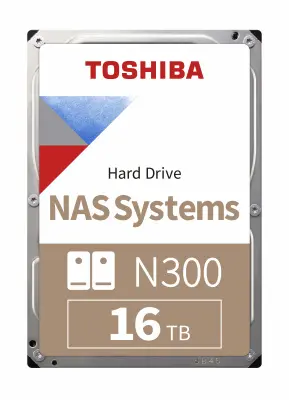 Жесткий диск Toshiba Original SATA-III 16Tb HDWG31GUZSVA NAS N300 (7200rpm) 512Mb 3.5" Bulk
