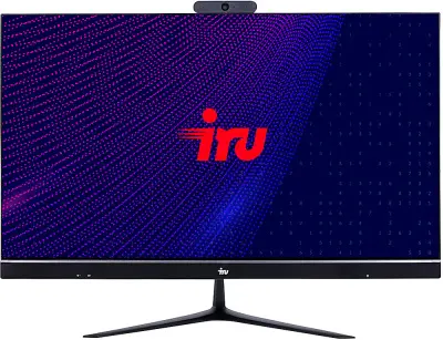 Моноблок IRU Office 23IH5P 23.8" Full HD i3 10100 (3.6) 16Gb SSD256Gb UHDG 630 Free DOS GbitEth WiFi BT 120W Cam черный 1920x1080