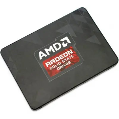 Твердотельный накопитель SSD AMD Radeon R5 R5SL480G 480GB 2.5"  Client SATA 6Gb/s, 565/527, IOPS 84/66K, MTBF 2M, 3D TLC, 240TBW, RTL (181241)