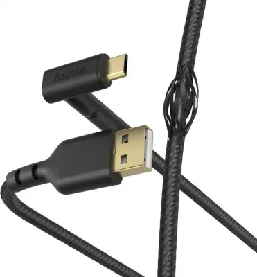 Кабель Hama 00187215 USB (m)-micro USB (m) 1.5м черный