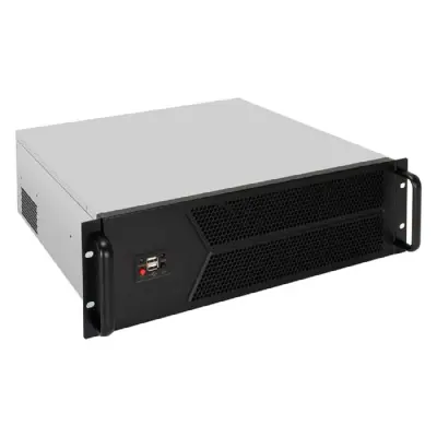 Exegate EX298407RUS Серверный корпус ExeGate Pro 3U450-12 <RM 19", высота 3U, глубина 450, БП 2U-400ADS, 2*USB>