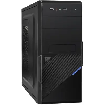 Exegate EX284022RUS Корпус Minitower BA-201 Black, mATX, <без БП>, 2*USB, Audio