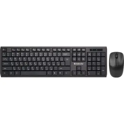 Defender Клавиатура + мышь Harvard C-945 Nano Black USB [45945] {Кл:104+12 М:3кн, 800/1200/1600}