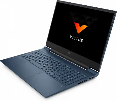 Ноутбук HP Victus 16-e0164nw Ryzen 5 5600U 16Gb SSD512Gb NVIDIA GeForce RTX 3050 4Gb 16.1" IPS FHD (1920x1080) noOS blue WiFi BT Cam (4H3Z2EA)