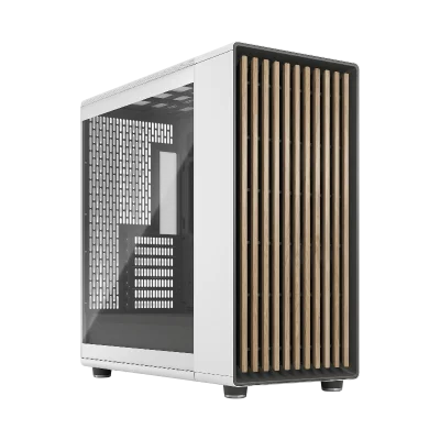 Корпус ПК без блока питания/ Case Fractal Design North XL RC Chalk TG Clear, Full-Tower, 3x140mm, 2xUSB-A 3.0 + 1xUSB 3.2 Type-C, ATX, mATX, mITX White