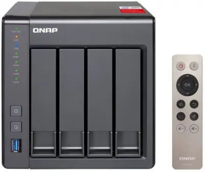 Сетевое хранилище NAS Qnap Original D4 PRO (REV. B) 4-bay настольный Celeron J1900