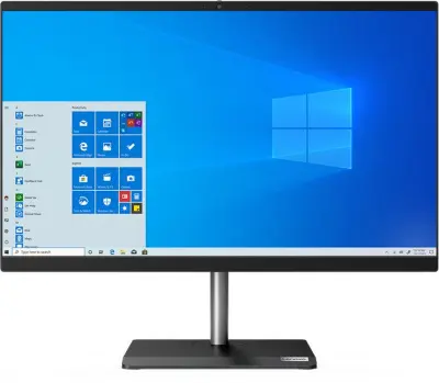 Моноблок Lenovo V30a-24IIL 23.8" Full HD i3 1005G1 (1.2) 8Gb 1Tb 5.4k UHDG CR Windows 10 Professional 64 GbitEth WiFi BT 65W клавиатура мышь Cam черный 1920x1080