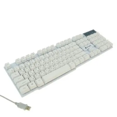 Dialog Gan-Kata Клавиатура игровая  KGK-15U WHITE USB, с подсветкой