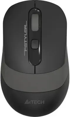 Мышь A4Tech Fstyler FM10S черный/серый оптическая 1600dpi silent USB 3but (FM10S USB GREY)