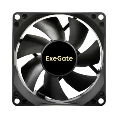 Exegate EX297083RUS Вентилятор 24В DC ExeGate EX08025S3P-24 (80x80x25 мм, Sleeve bearing (подшипник скольжения), 3pin, 2850RMP, 28dBA)