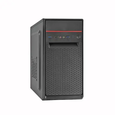 Exegate EX283061RUS Корпус Minitower ExeGate BAA-107U Black, mATX, <AAA350, 80mm>, 1*USB+2*USB3.0, Audio