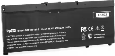 Батарея для ноутбука TopON TOP-HP15CE 15.4V 4550mAh литиево-ионная (103286)